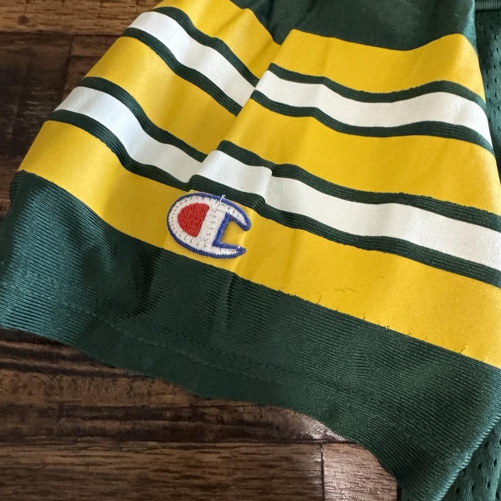 Green Bay Packers Brett Favre‎ Vintage 90s Champion Jersey Size 48 Made In USA - Picture 6 of 9